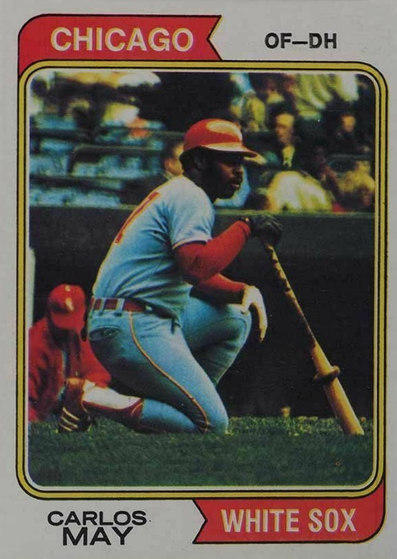 1974 Topps Carlos May #195 Baseball Card