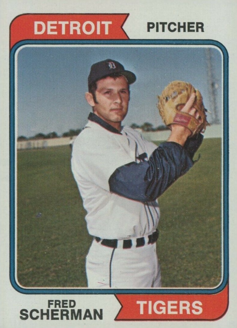 1974 Topps Fred Scherman #186 Baseball Card