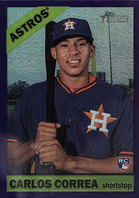 2015 Topps Heritage  Carlos Correa #563 Baseball Card