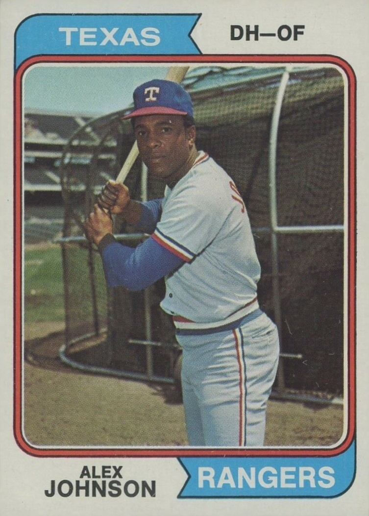 1974 Topps Alex Johnson #107 Baseball Card