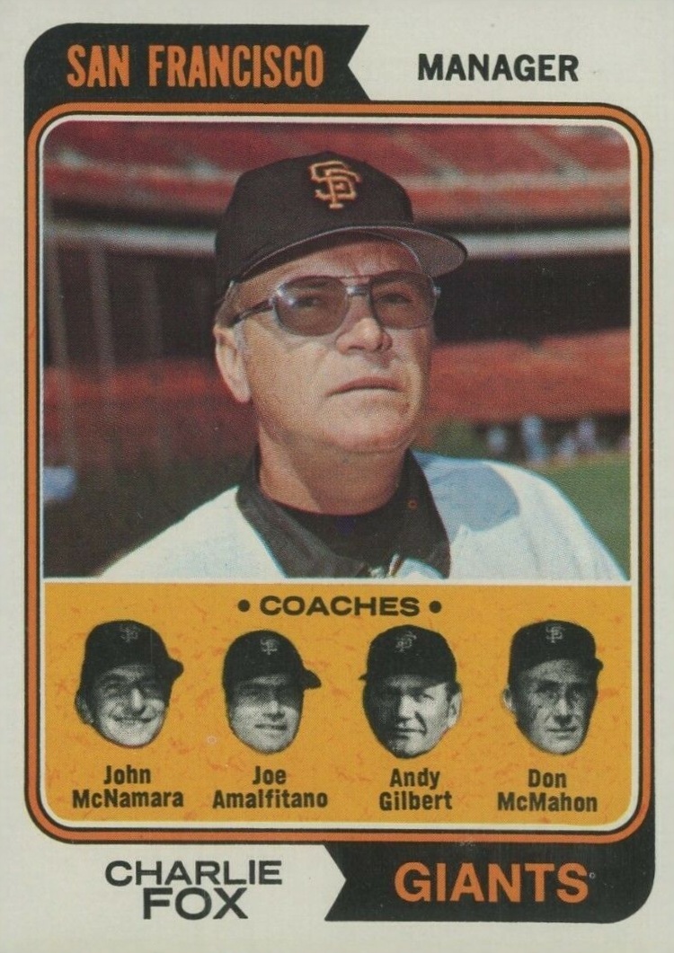 1974 Topps Giants Mgr./Coaches #78 Baseball Card
