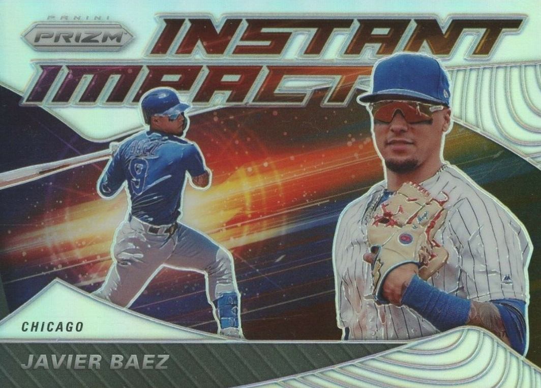 2020 Panini Prizm Instant Impact Javier Baez #II3 Baseball Card