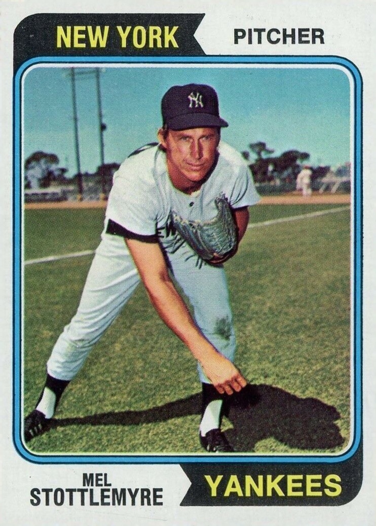 1974 Topps Mel Stottlemyre #44 Baseball Card