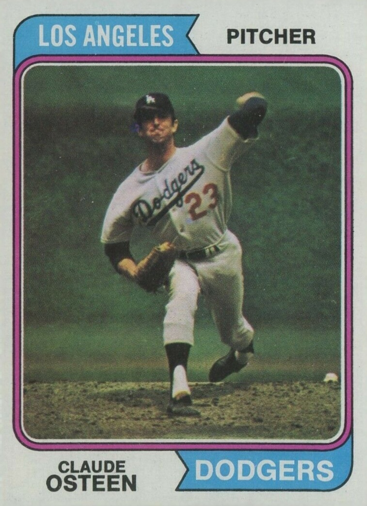 1974 Topps Claude Osteen #42 Baseball Card