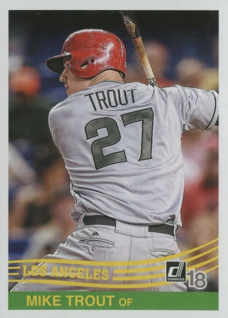 2018 Panini Donruss  Mike Trout #242 Baseball Card