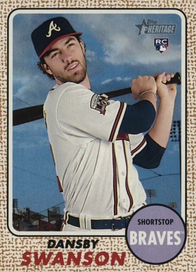 2017 Topps Heritage  Dansby Swanson #76 Baseball Card