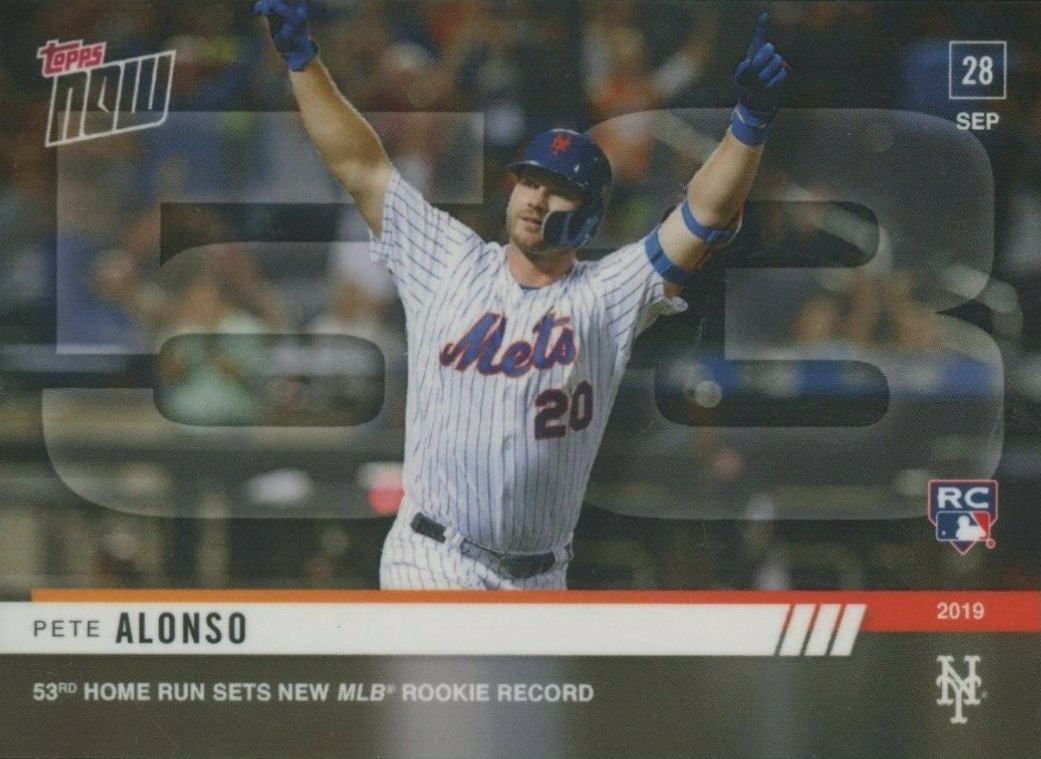 2019 Topps Now Pete Alonso #913 Baseball Card
