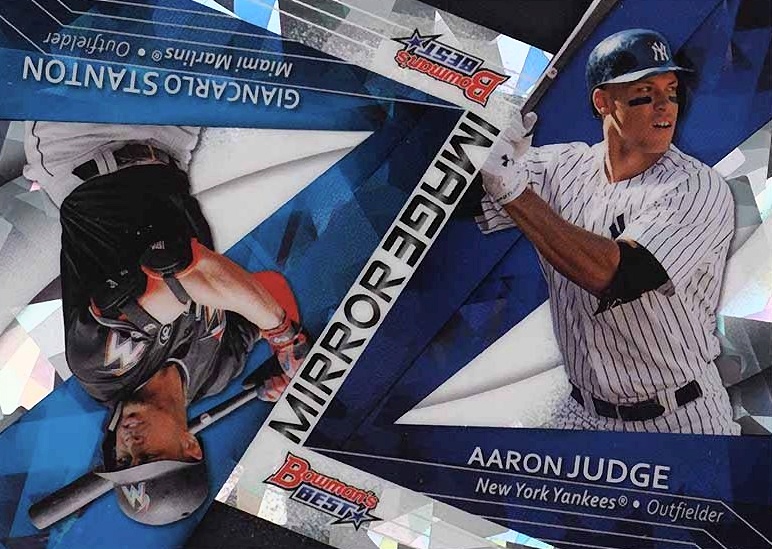 2017 Bowman's Best Mirror Image Aaron Judge/Giancarlo Stanton #MI-1 Baseball Card