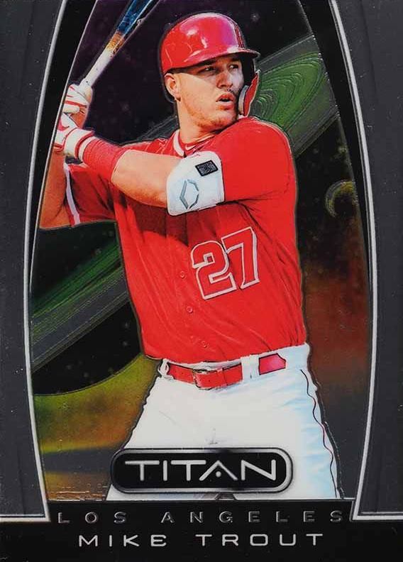 2019 Panini Chronicles Titan Mike Trout #8 Baseball Card