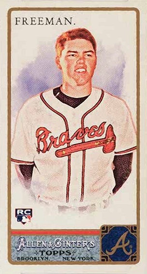2011 Topps Allen & Ginter Freddie Freeman #198 Baseball Card