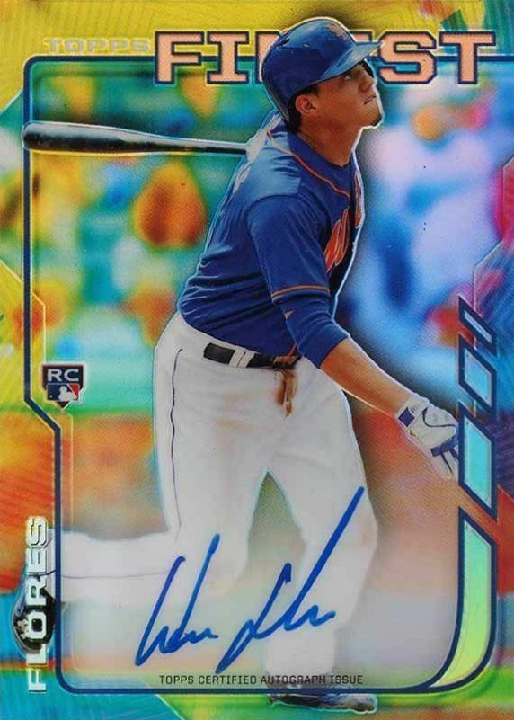 2014 Finest Rookie Autograph Wilmer Flores #RA-WF Baseball Card