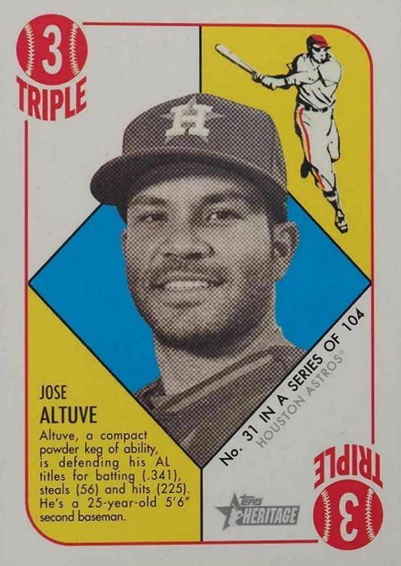 2015 Topps Heritage '51 Collection Jose Altuve #31 Baseball Card