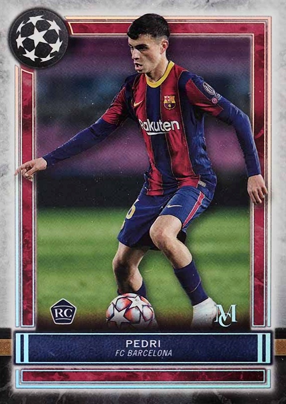 2020 Topps Museum Collection UCL Pedri #37 Soccer Card