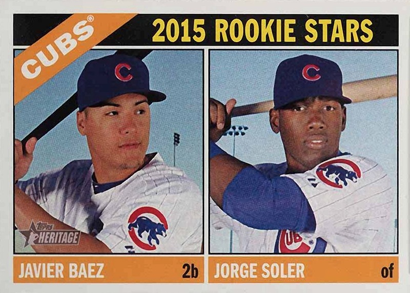 2015 Topps Heritage  Javier Baez/Jorge Soler #139 Baseball Card