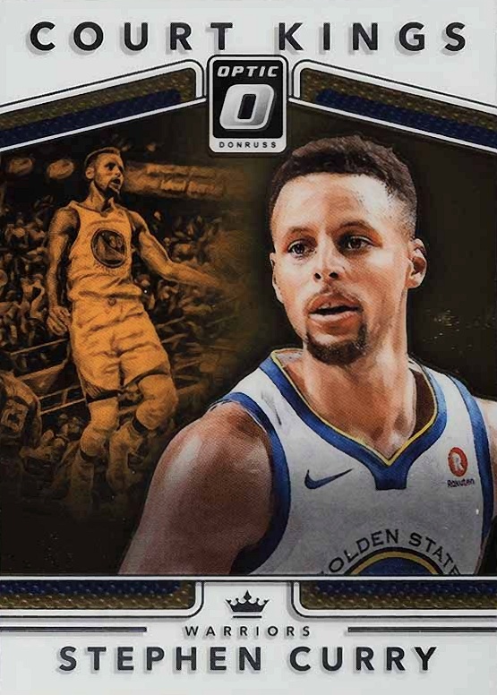 2017 Panini Donruss Optic Court Kings Stephen Curry #35 Basketball Card