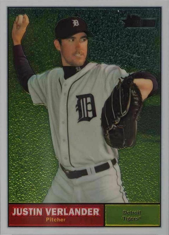 2010 Topps Heritage Chrome Justin Verlander #C47 Baseball Card