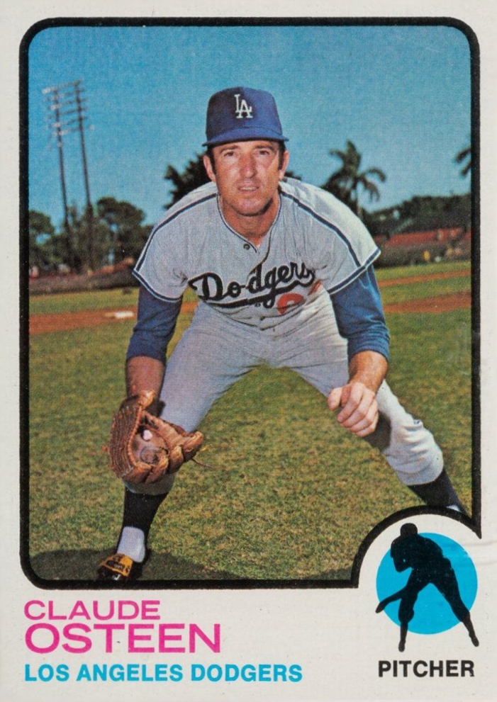1973 Topps Claude Osteen #490 Baseball Card