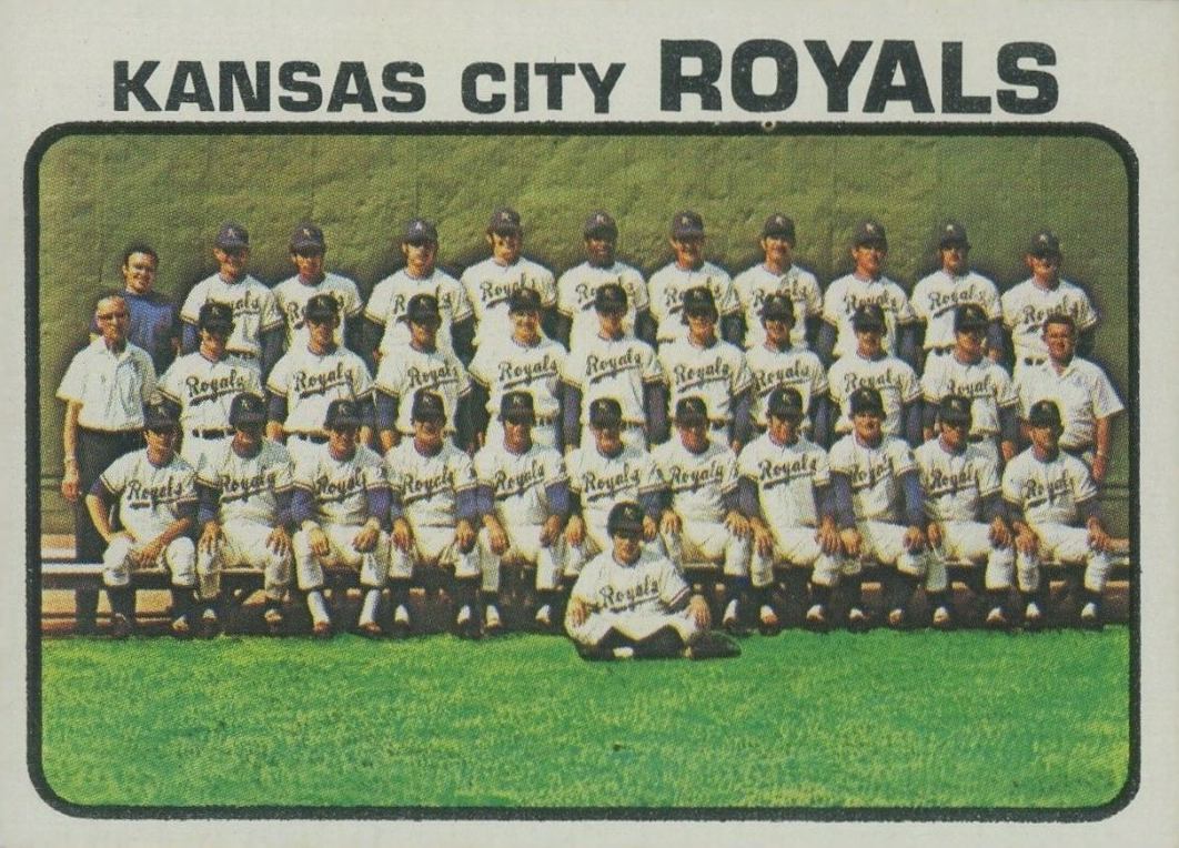 1973 Topps Kansas City Royals Team #347 Baseball Card