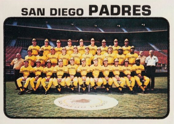 1973 Topps San Diego Padres Team #316 Baseball Card