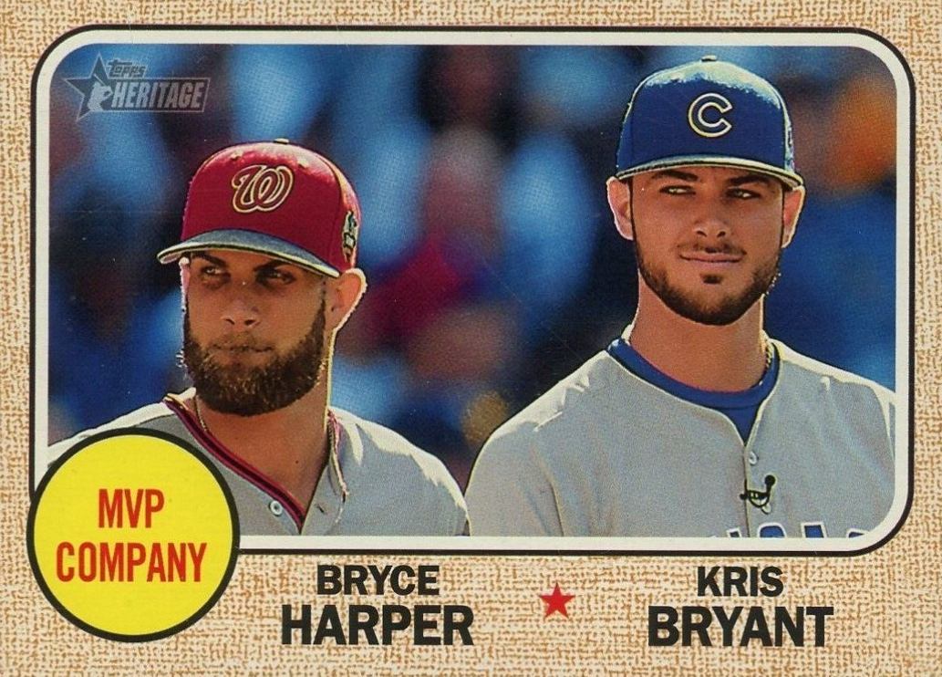 2017 Topps Heritage  Bryce Harper/Kris Bryant #263 Baseball Card