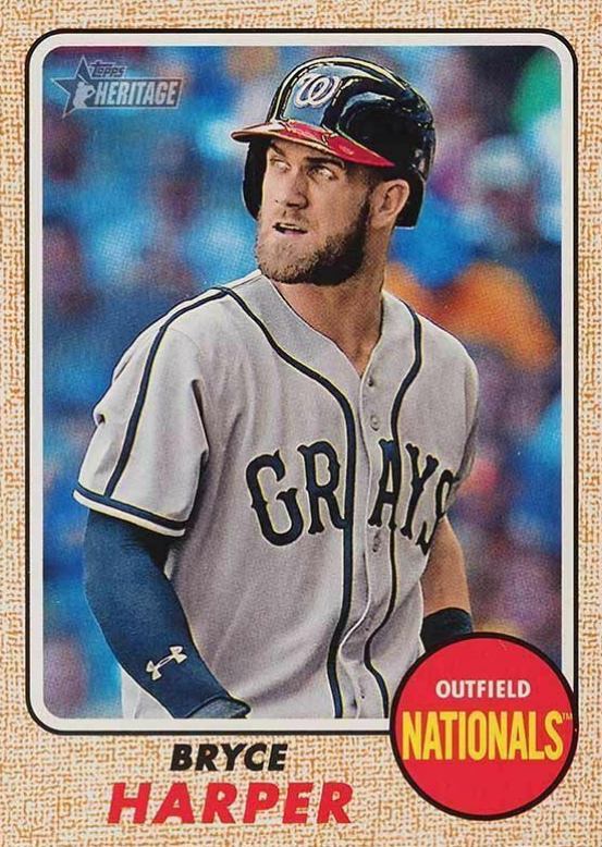 2017 Topps Heritage  Bryce Harper #427 Baseball Card