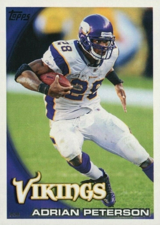 2010 Topps Adrian Peterson #10 Football Card
