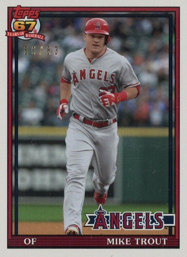 2019 Topps Transcendent VIP Party Mike Trout Through the Years Mike Trout #1991 Baseball Card