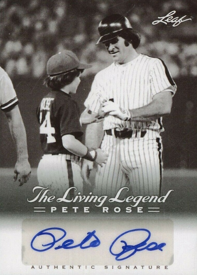 2012 Leaf the Living Legend Autograph Pete Rose #AU-37 Baseball Card