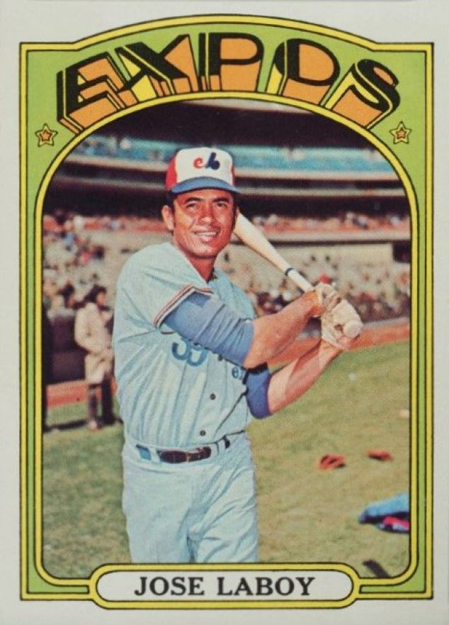 1972 Topps Jose Laboy #727 Baseball Card