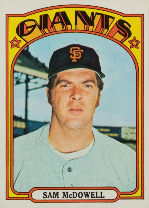 1972 Topps Sam McDowell #720 Baseball Card