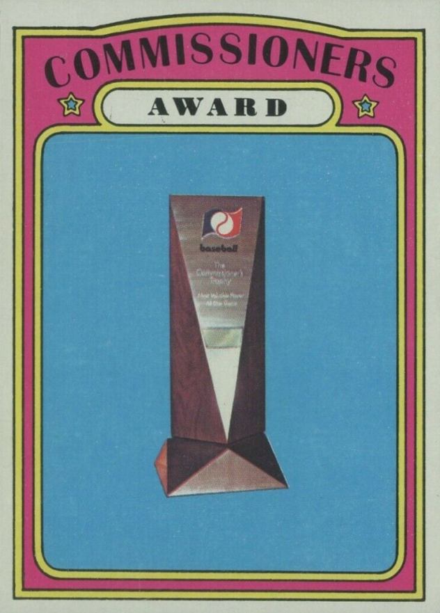 1972 Topps Commissioners Award #621 Baseball Card