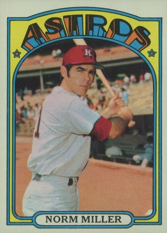 1972 Topps Norm Miller #466 Baseball Card