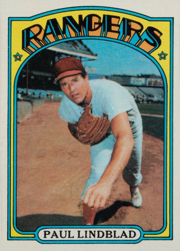 1972 Topps Paul Lindblad #396 Baseball Card