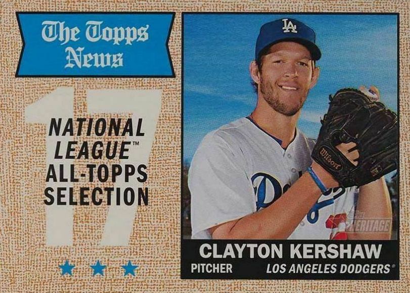2017 Topps Heritage  Clayton Kershaw #374 Baseball Card