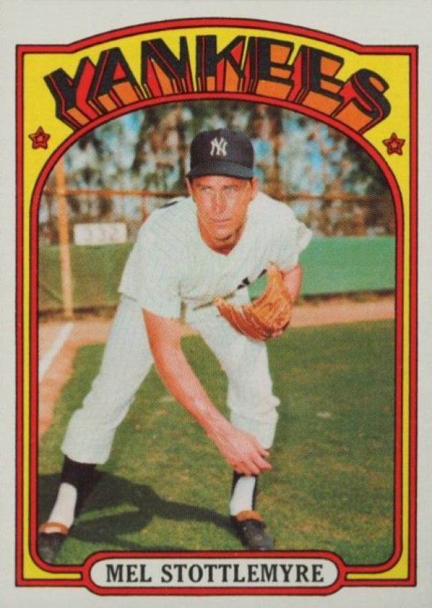 1972 Topps Mel Stottlemyre #325 Baseball Card
