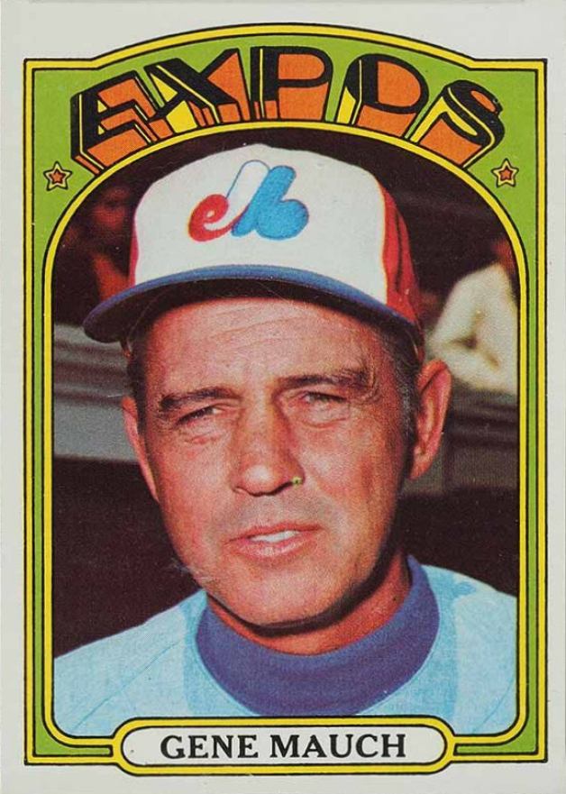 1972 Topps Gene Mauch #276 Baseball Card