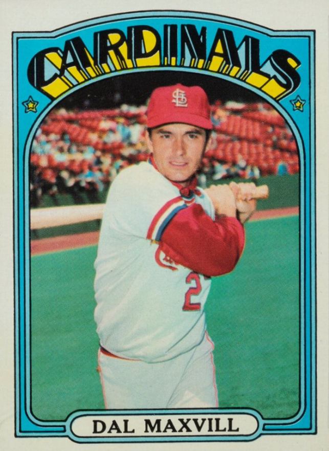 1972 Topps Dal Maxvill #206 Baseball Card