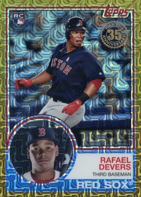 2018 Topps Silver Pack 1983 Chrome Promo Rafael Devers #20 Baseball Card