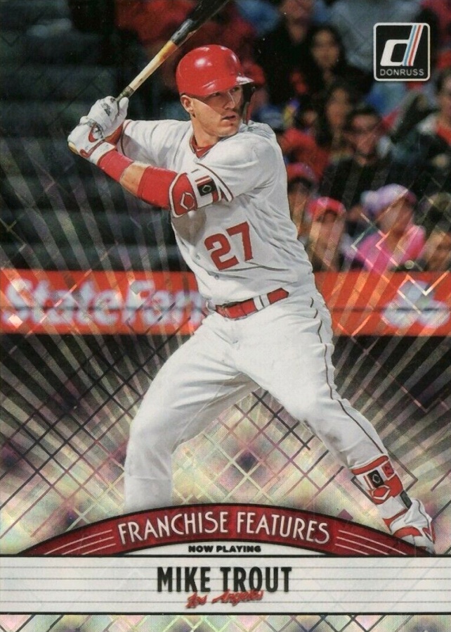 2019 Panini Donruss Franchise Features Jo Adell/Mike Trout #FF15 Baseball Card