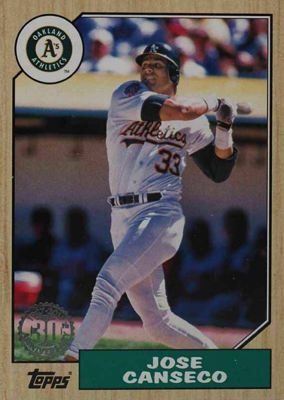 2017 Topps 1987 Topps Jose Canseco #87-52 Baseball Card