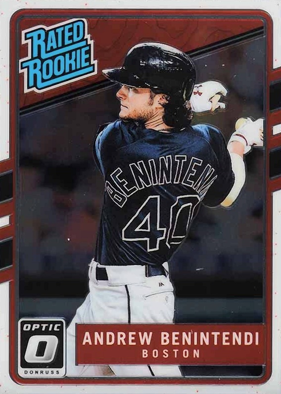 2017 Panini Donruss Optic Andrew Benintendi #34 Baseball Card