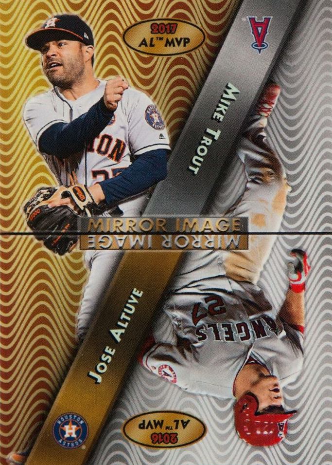 2017 Topps Throwback Thursday  Jose Altuve/Mike Trout #174 Baseball Card