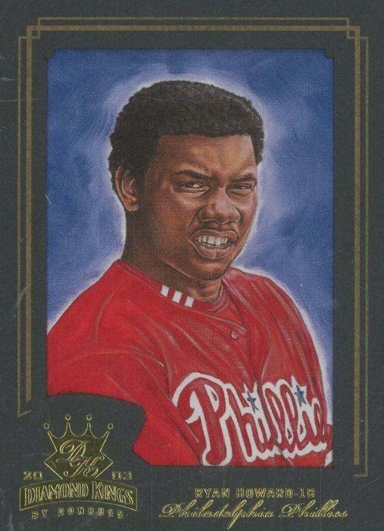 2003 Donruss Diamond Kings Ryan Howard #195 Baseball Card