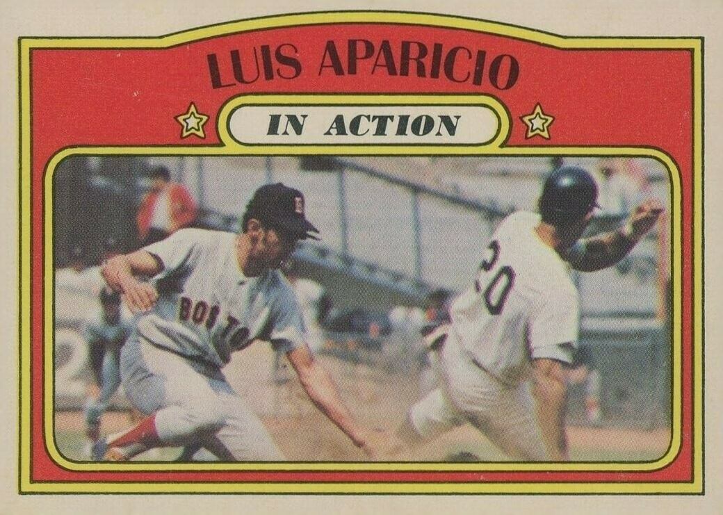 MLB White Sox 11 Luis Aparicio Blue 1968 Throwback Men Jersey