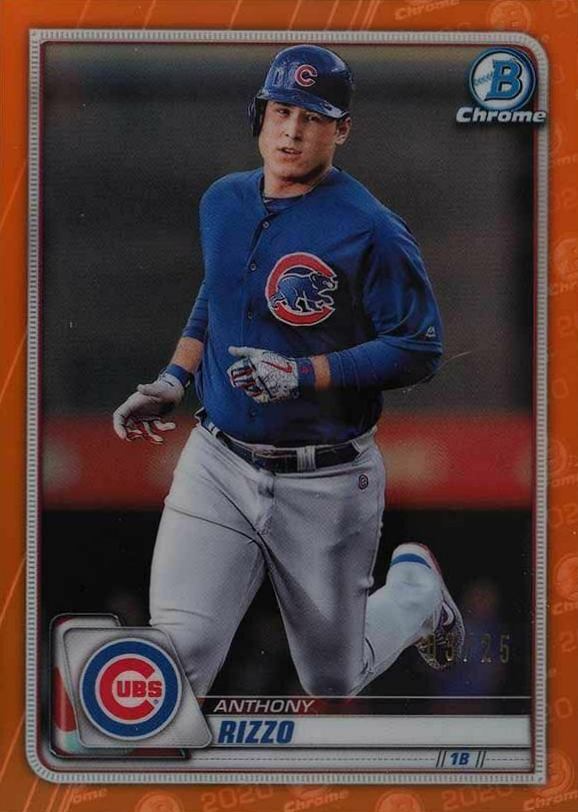 2020 Bowman Chrome Anthony Rizzo #92 Baseball Card