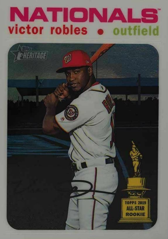 2020 Topps Heritage Victor Robles #497 Baseball Card