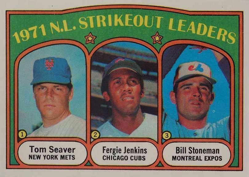 1972 O-Pee-Chee N.L. Strikeout Leaders #95 Baseball Card