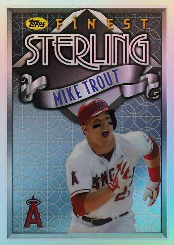 2014 Finest Sterling Mike Trout #TS-MT Baseball Card