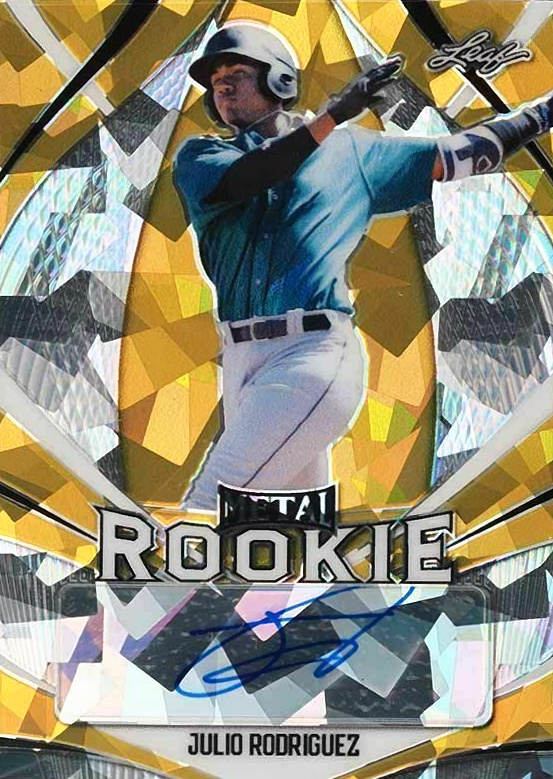 2020 Leaf Metal Rookie Autograph Julio Rodriguez #MRJR3 Baseball Card