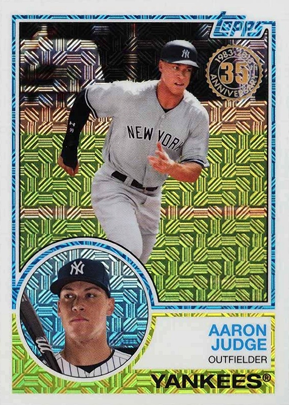 2018 Topps Silver Pack 1983 Chrome Promo Aaron Judge #13 Baseball Card